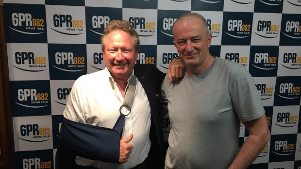 Andrew Forrest joined Adam Shand in the 6PR Studio.