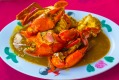 Chilli crab is a Singaporean seafood dish popular in Singapore and Malaysia. 