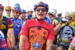 Robin Williams was known for his love of cycling.