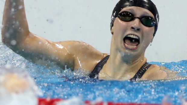 Sticking to the plan: Katie Ledecky.