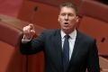 J'accuse: Cory Bernardi led the charge against fellow senator Sam Dastyari