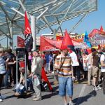 Demonstration at San Raffaele Hospital photo gallery, Milan, June 22nd 2012