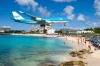 The last KLM 747 has roared over sunbathers on St Maarten beach.