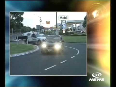 Car chase in Glen Innes Auckland New Zealand