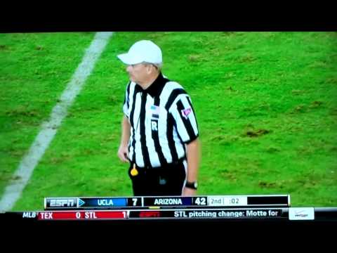 Fan Dressed as a Ref Stops UCLA Bruins vs. Arizona Wildcats Football Game!