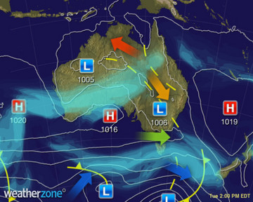 Todays Synoptic weather chart