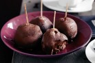 Chocolate ice-cream truffles