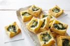 Spinach and mozzarella tarts