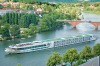 Scenic Emerald cruise ship on Rhine River. 