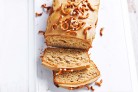Banana cake with caramel frosting