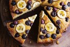 Banana and blueberry cake