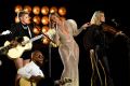 Beyonce and the Dixie Chicks perform at the 50th Annual CMA Awards in Nashville.