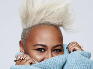 Scottish R&B singer Emeli Sande for Sunday papers.