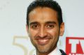 Waleed Aly with the Gold Logie Award for Best Personality on Australian TV.