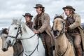 Jack Martin as Ben Hall (centre) in the coming film about the bushranger. 