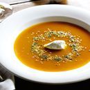 Roasted pumpkin and ginger soup