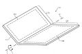 An image from the patent application shows a folding iPhone.