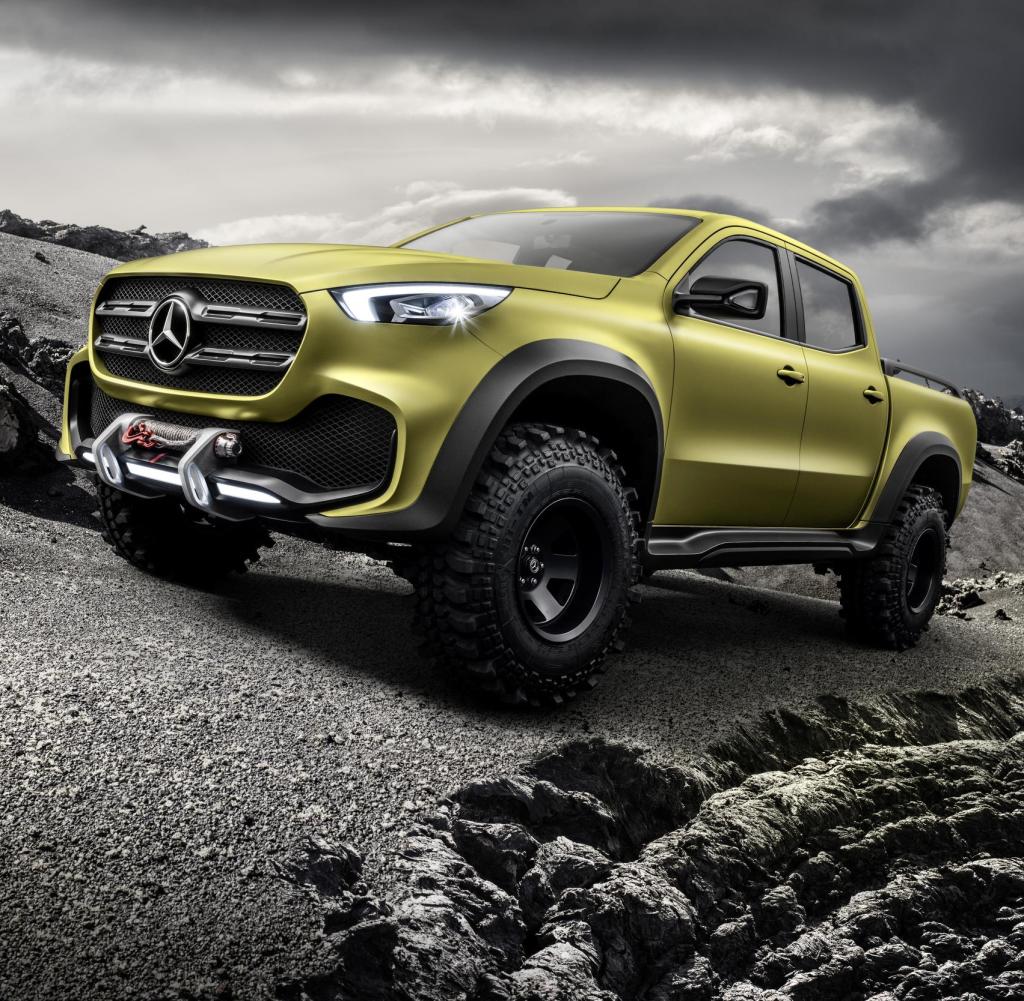 Die neue Mercedes X-Klasse in der Ausführung „powerful adventurer“