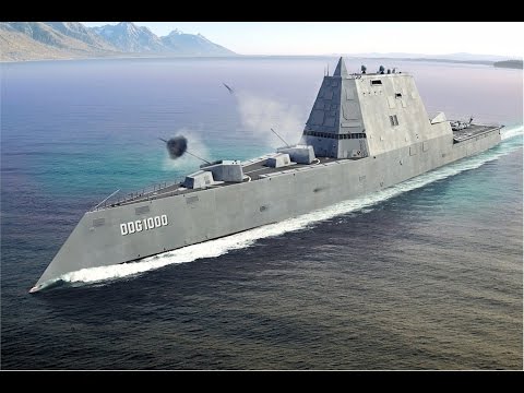 SUPER ADVANCED US Navy  DDG 1000 Zumwalt Class STEALTH Destroyer