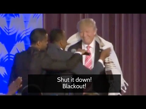 Hot Mic: "Shut it down, Blackout!" - Reuters cuts Stream as Trump gets blessings from Black Bishop