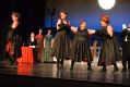 Louise Keast, left,  as the Widow and the Cancan girls in <i>The Merry Widow from Bluegum Creek</i>.