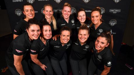 The launch of the impressive Collingwood Magpies netball team in September.