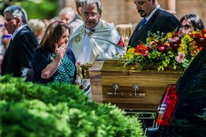 Funeral at St Christophers Catholic Church Griffith, Canberra- for Kate Goodchild and Luke Dorsett, brother and sister ...