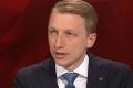 Senator James Paterson trying to explain the government's energy policy on <i>Q&A.</i>