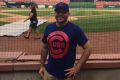 Pilgrimage: The author after a Cubs win in St Louis.