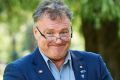 Senator Rod Culleton faces the music in Perth on Wednesday.