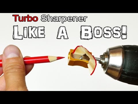 Turbo Pencil Sharpener - Life Hack