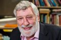 Professor Desmond Ball, in his office at the Australian National University in 2013.