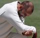 Disappointing match: Nathan Lyon does not appear to have the confidence of his captain.