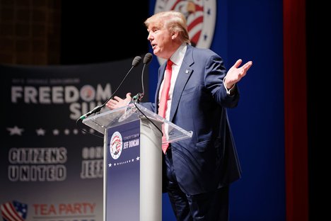 Donald Trump Sr. at Citizens United Freedom Summit in Greenville South Carolina