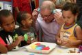 The federal government's Scott Morrison during a visit to Mapoon in 2015.