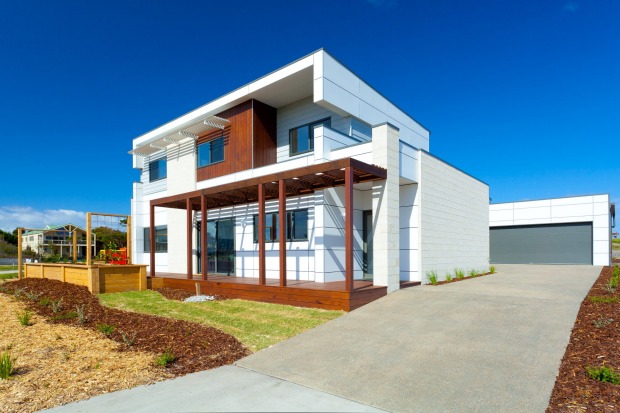 The completed four-bedroom house at Periwinkle Place at The Cape, a double storey, 8.2 star energy efficient home, runs ...