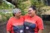 Indigenous Elder Nicky Hatfield and granddaughter Leilani