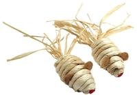 Catit   Cornhusk & Raffia Cat Toy - 2 Mice