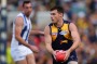 PERTH, AUSTRALIA - JULY 10: Luke Shuey of the Eagles looks to pass the ball during the round 16 AFL match between the ...