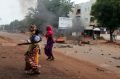 Violence after a protest in Bamako, Mali in August.