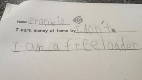 Frankie has a way with words. 
<a href="http://imgur.com/gallery/cT1lL" target="_blank">Image</a>