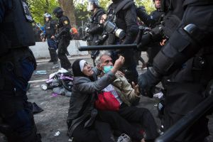 One of David Maurice Smith's photos from Horgo, Serbia, where Syrian refugees were denied entry to Hungary. 