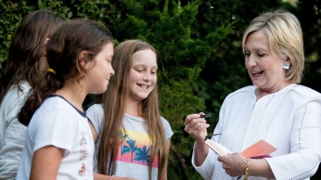 If the only people voting on Tuesday were kids, Hillary Clinton would become the nation's president.