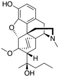 Chemical structure of Etorphine.