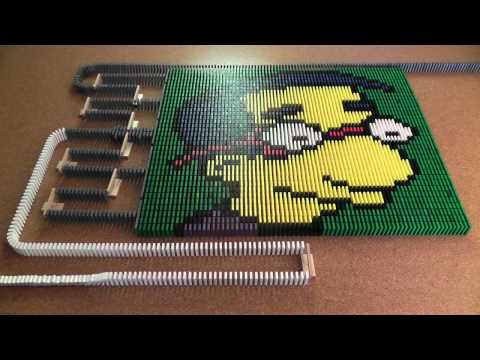 Domino Day 2011 - The Simpsons 50,000 Dominoes [HD]