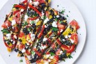 Capsicum, kale and feta frittata