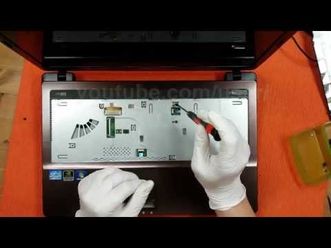 Repair Asus Laptop Disassembly A53 Series X53S K53SV A53S Fan Cleaning