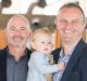 ACT Chief Minister Andrew Barr spends some time with his family at the aboretum: From left parents James and Susan Barr, ...