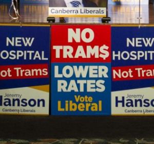 All dressed up ... The Canberra Liberals post-election party.