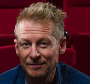 Director Peter Duncan and actor Richard Roxburgh at the National Film and Sound Archive.